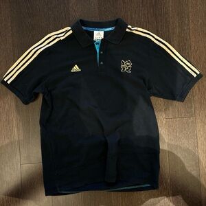 London 2012 Olympics polo shirt adidas black large